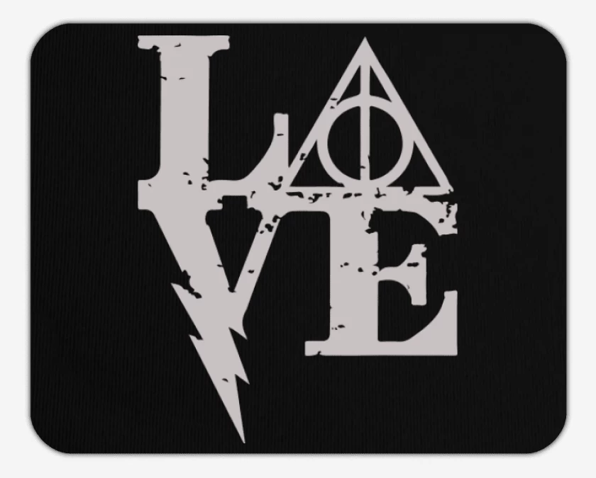 Mousepad Negro de Love harry