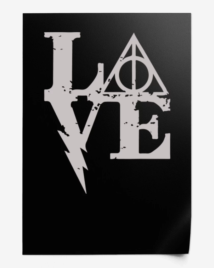 Print Negro de Love harry
