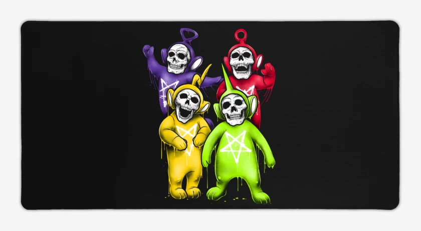 Mouse pad Gamer Negro de Skeletubbies