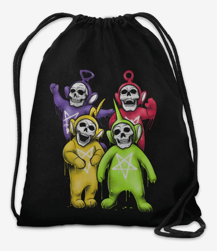 Mochila Negro de Skeletubbies
