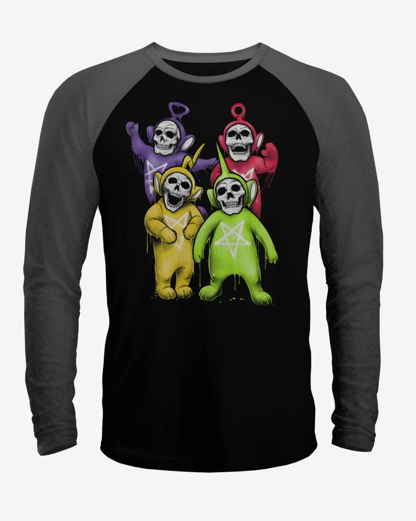 Polera Raglan Skeletubbies