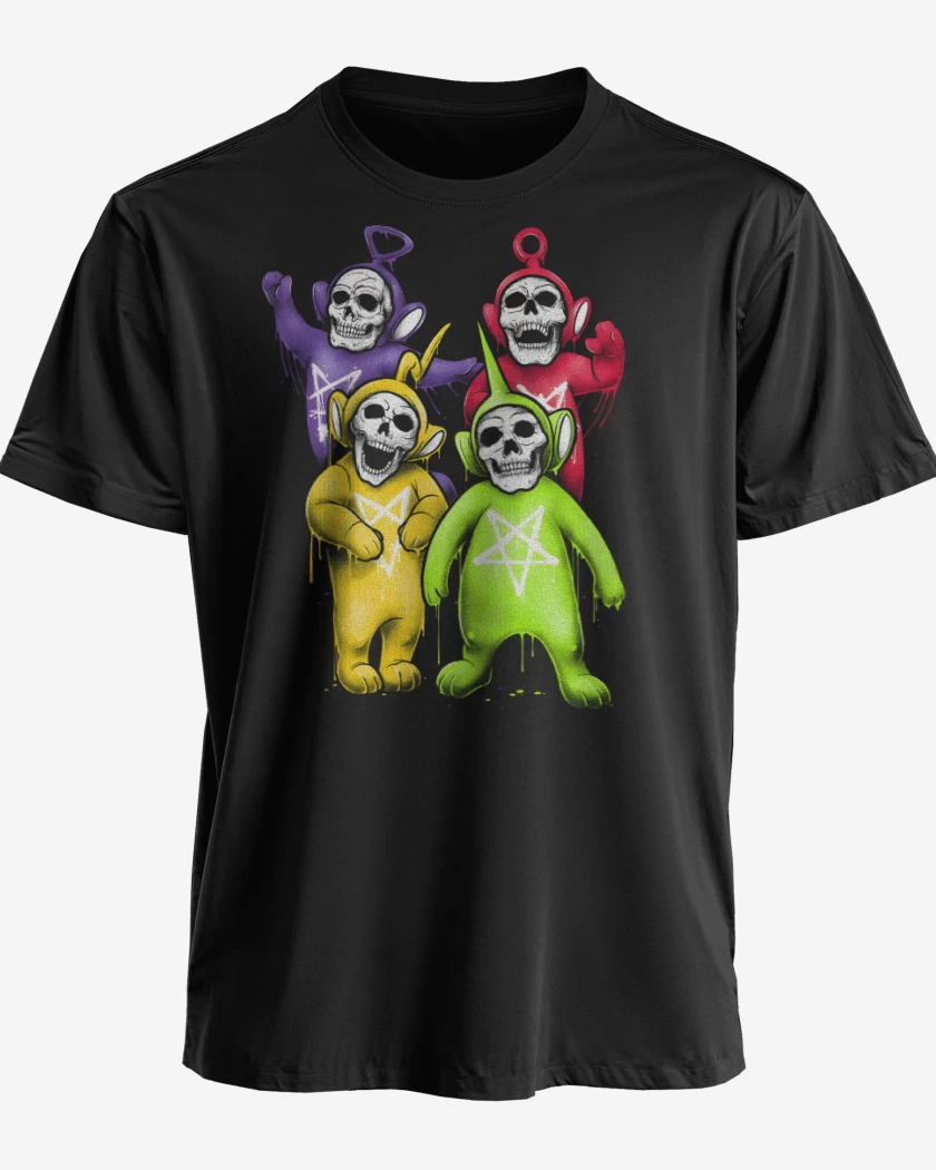 Polera premium Negro de Skeletubbies