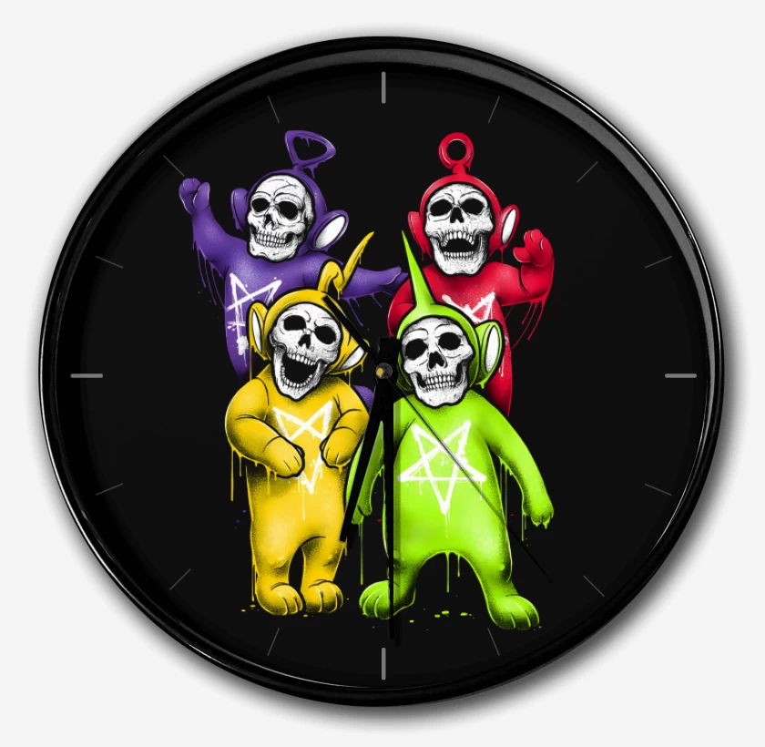 Reloj Negro de Skeletubbies