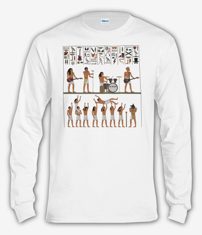 Polera manga larga Blanco de Ancient Rock