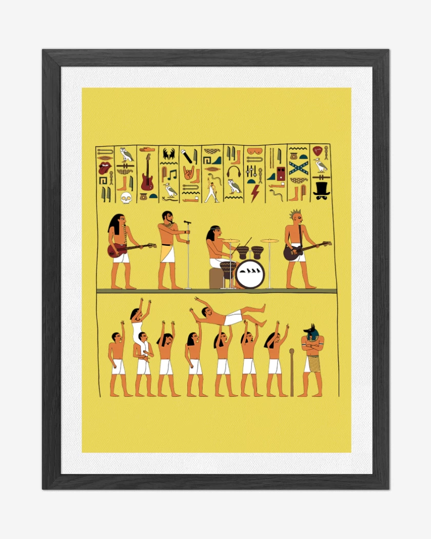 Cuadro decorativo Amarillo de Ancient Rock