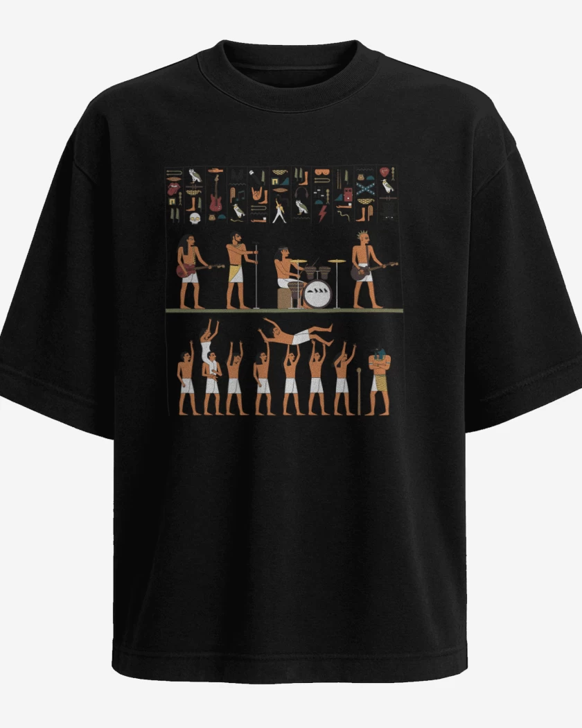Polera Oversize Negro de Ancient Rock