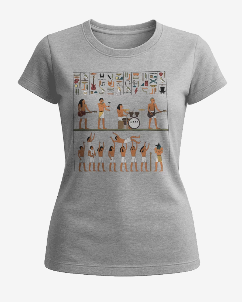 Polera de Mujer Gris Melange de Ancient Rock