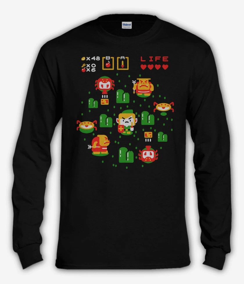 Polera manga larga Negro de The Hero Bit
