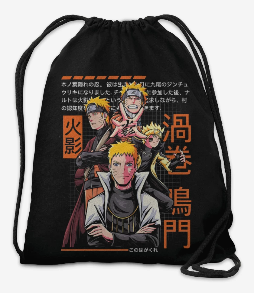 Mochila Negro de Narutolution