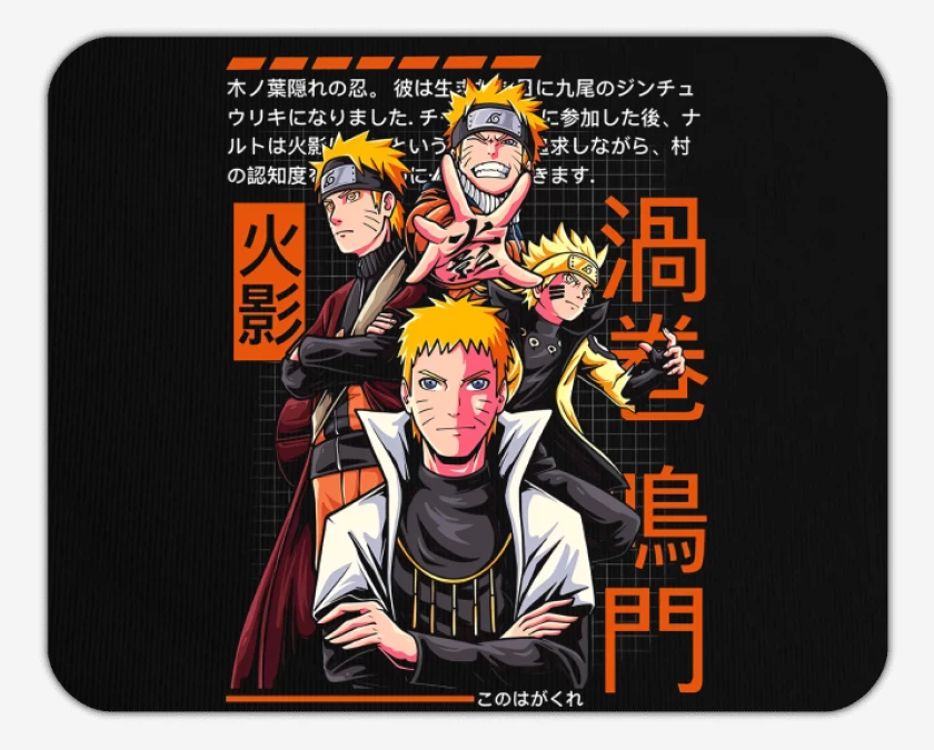 Mousepad Negro de Narutolution