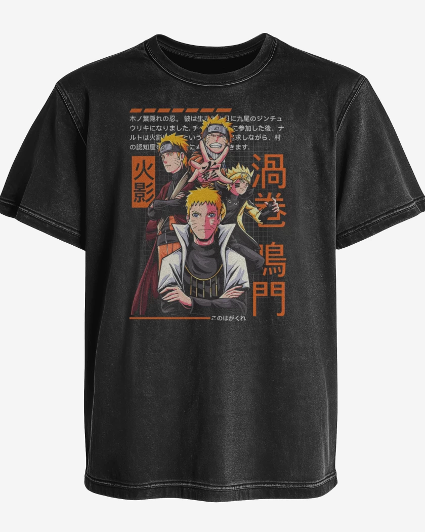 Polera desgastada Narutolution