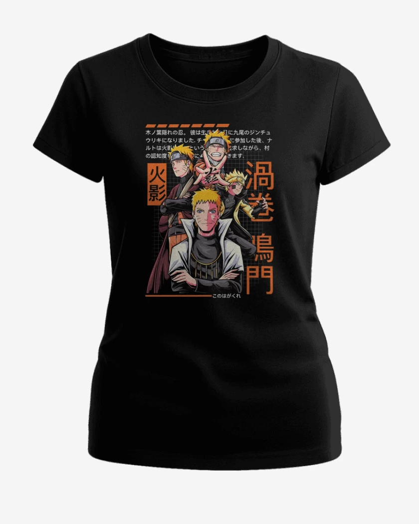Polera de Mujer Negro de Narutolution