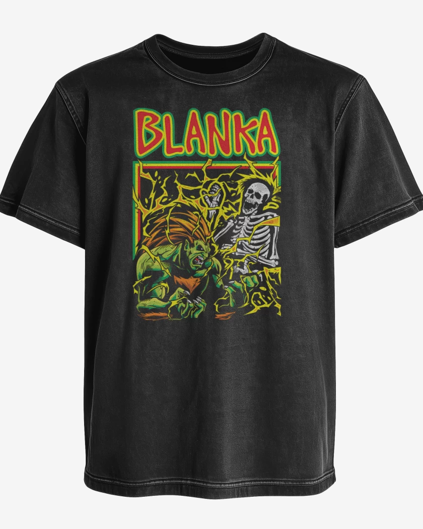 Polera desgastada Blanka Brain