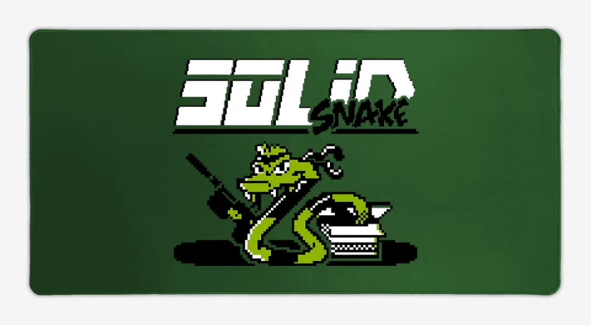 Mouse pad Gamer Verde jade de Solid Snake