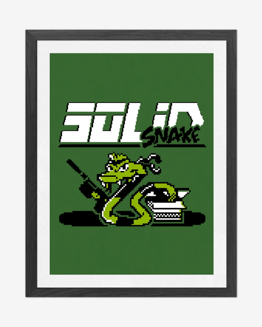 Cuadro decorativo Verde jade de Solid Snake