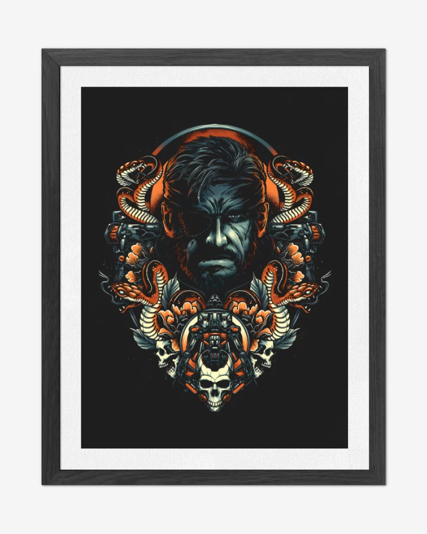 Cuadro decorativo Negro de Naked Snake