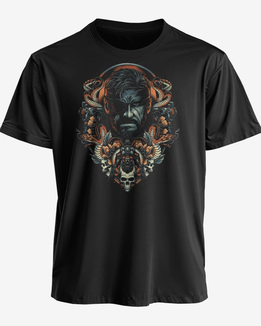 Polera premium Negro de Naked Snake