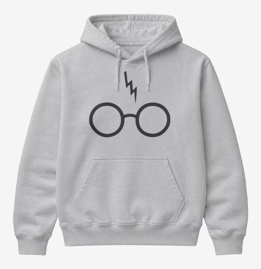 Poleron Canguro básico Gris Melange de Harry