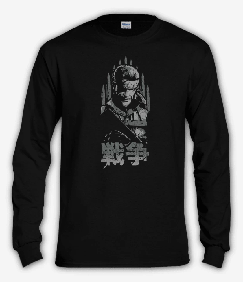 Polera manga larga Negro de Big Boss Snake