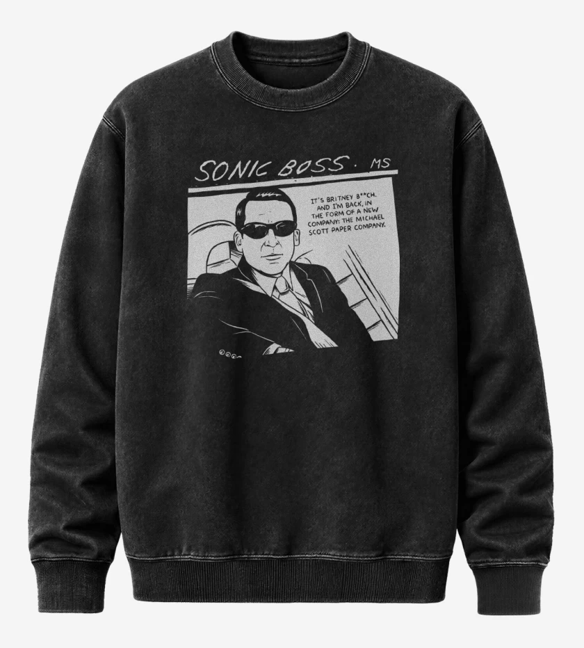 Poleron Polo Acid Wash Negro de Its Britney