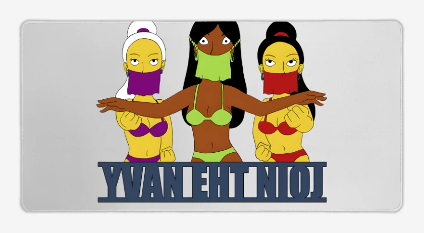 Mouse pad Gamer Blanco de yvaN ehT nioJ