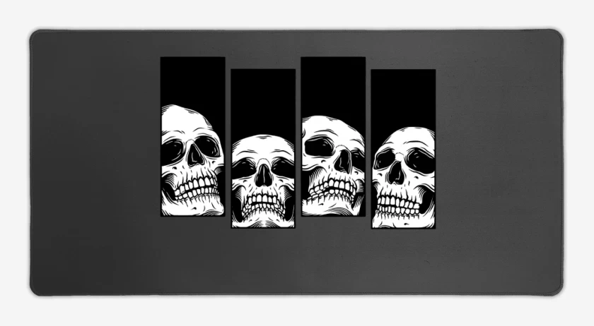 Mouse pad Gamer Black Flag skull