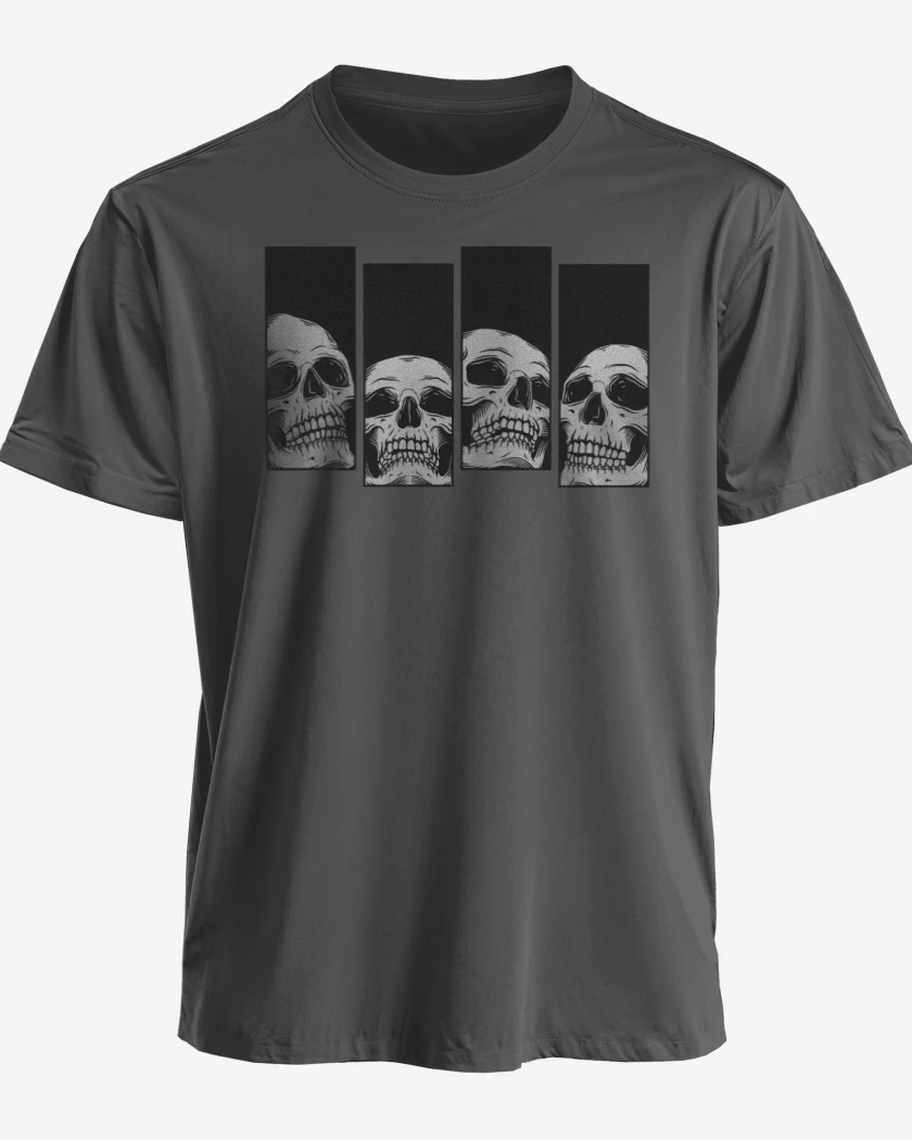 Polera Black Flag skull