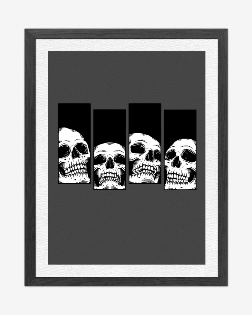Cuadro decorativo Carbon de Black Flag skull