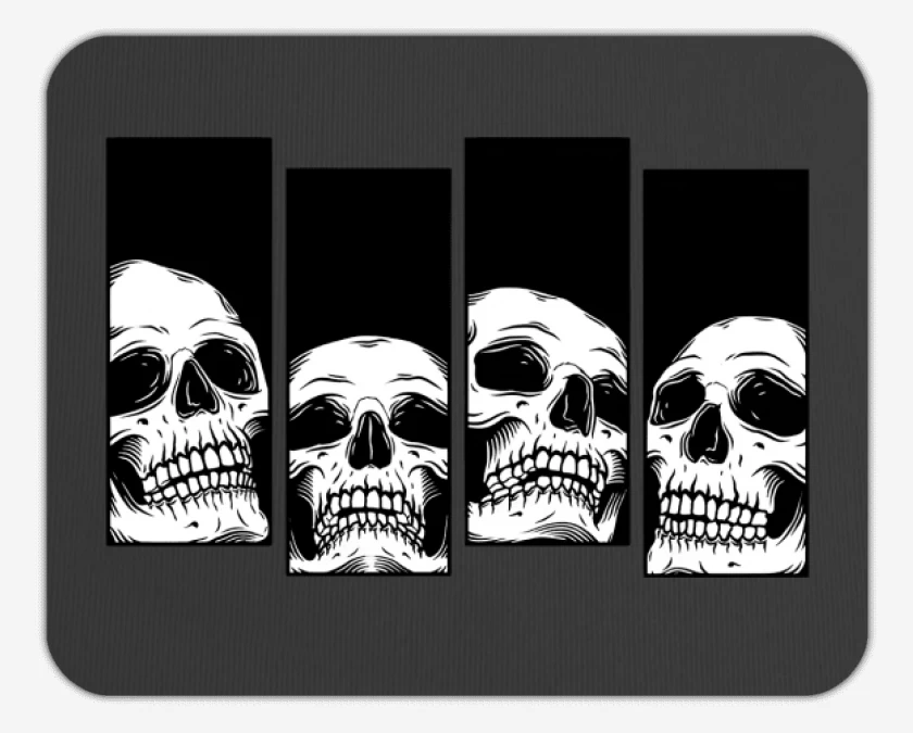 Mousepad Black Flag skull