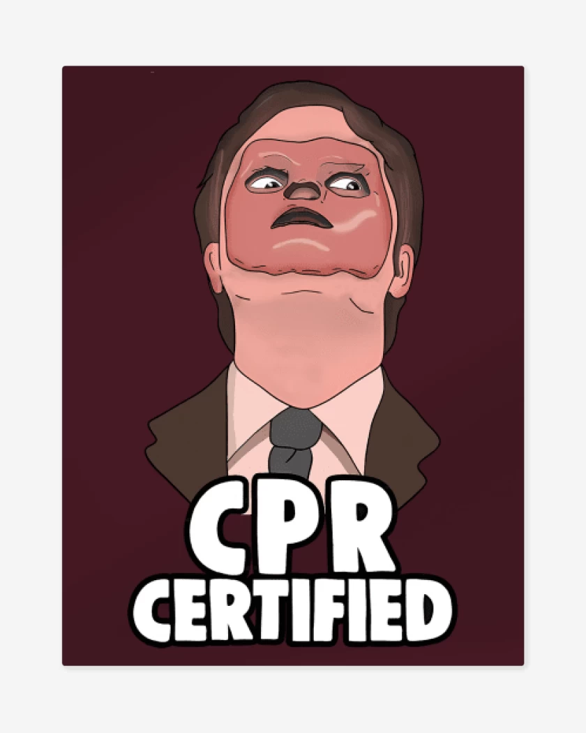 Print metalico Burdeo de CPR certified