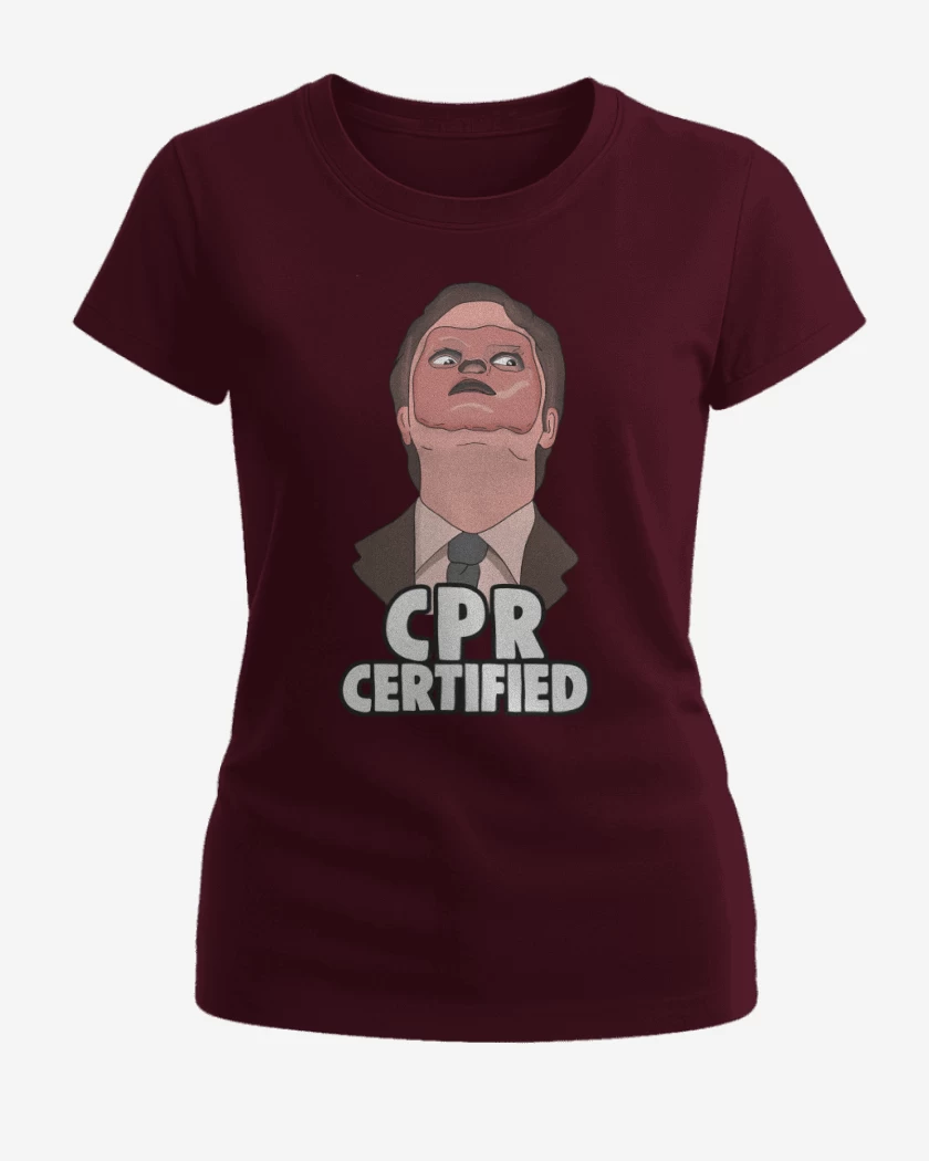 Polera de Mujer Burdeo de CPR certified