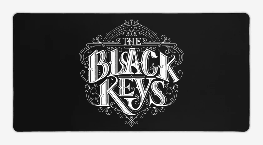Mouse pad Gamer Negro de Black Keys