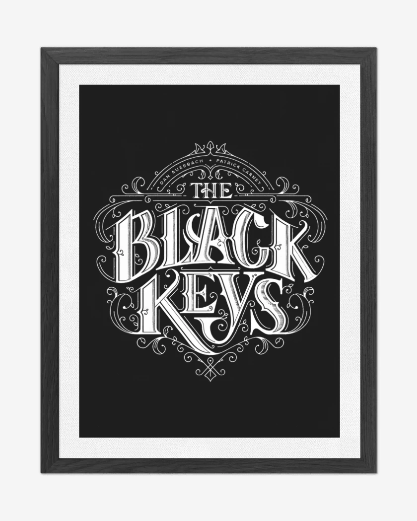 Cuadro decorativo Negro de Black Keys