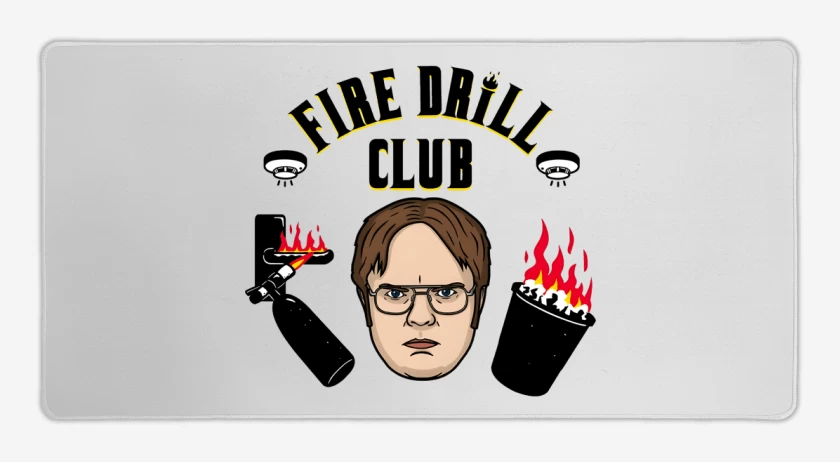 Mouse pad Gamer Fire Drill Club