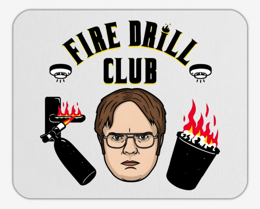 Mousepad Fire Drill Club