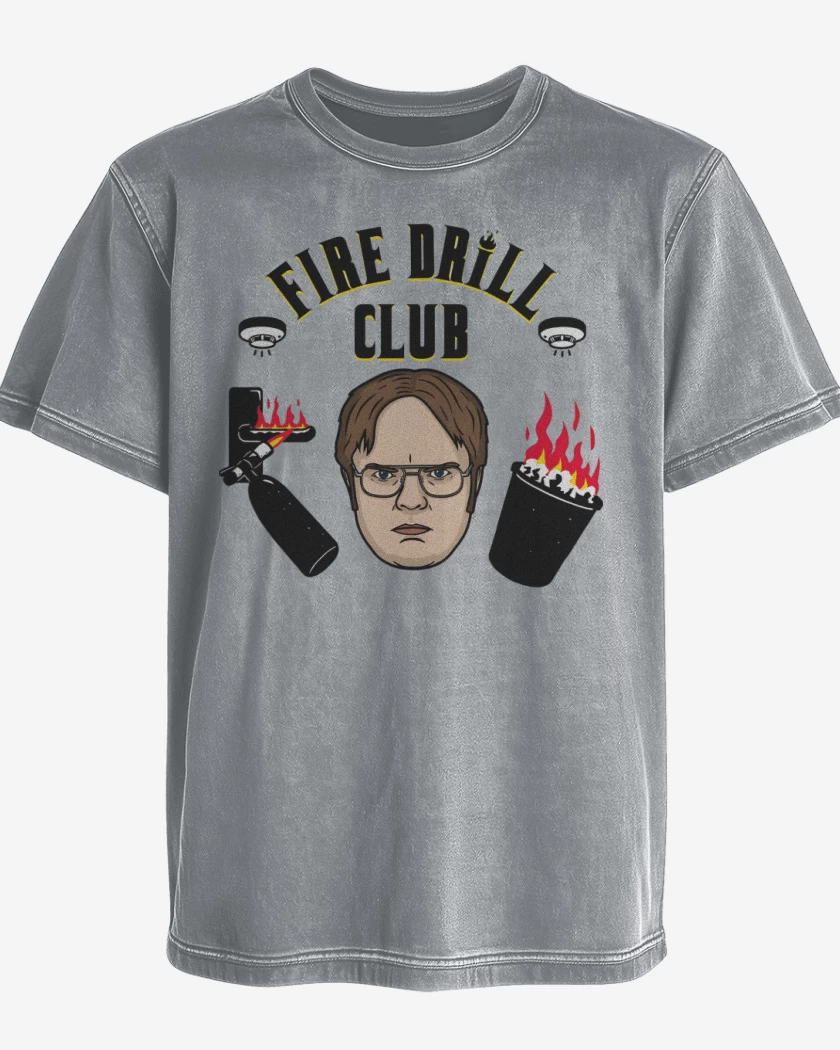 Polera desgastada Fire Drill Club