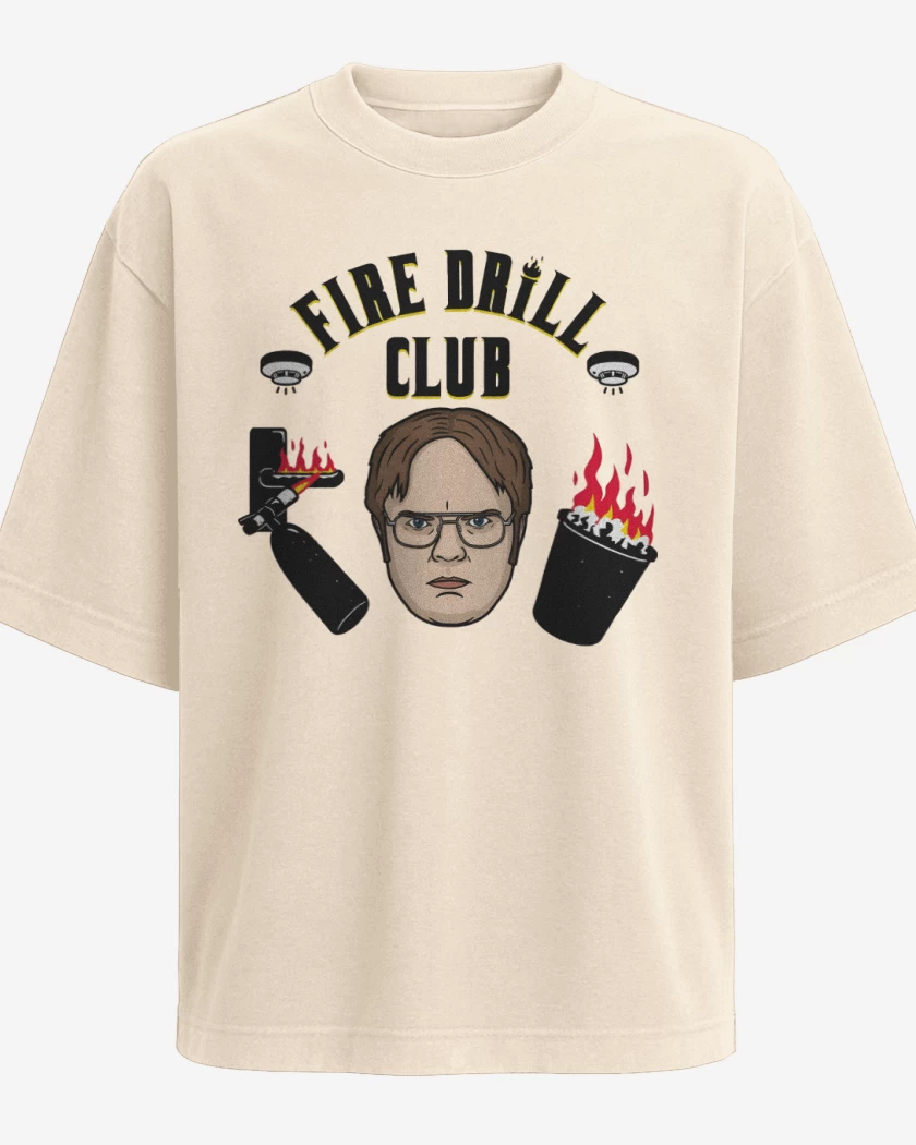 Polera Oversize Fire Drill Club