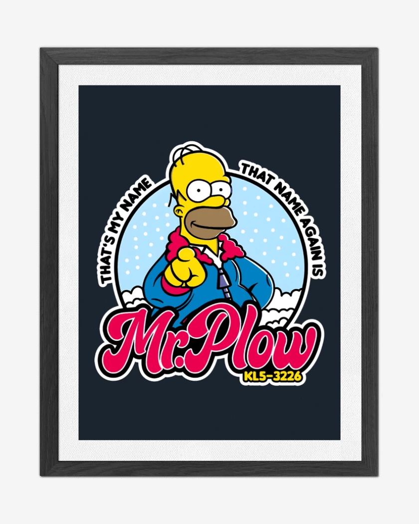 Cuadro decorativo Azul Marino de Mr. Plow