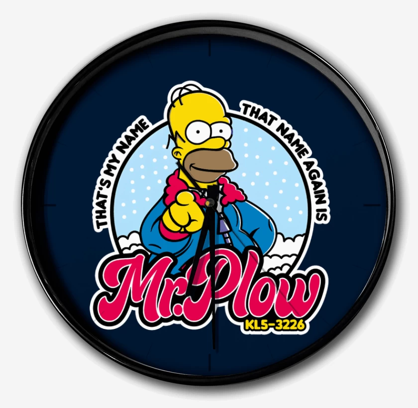 Reloj Azul Marino de Mr. Plow