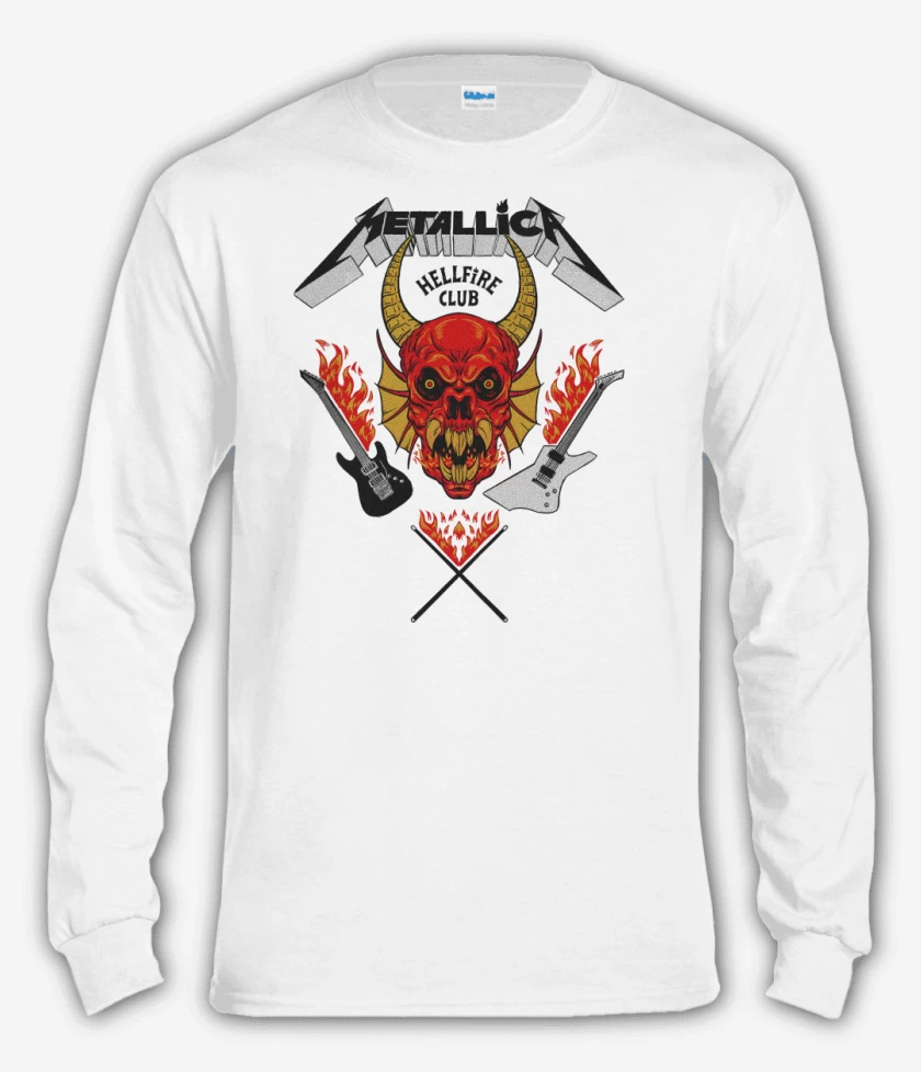 Polera manga larga Metallica Hellfire Club W