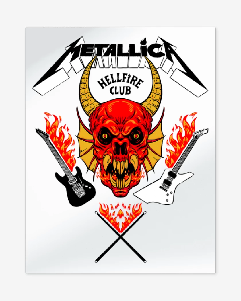 Print metalico Metallica Hellfire Club W