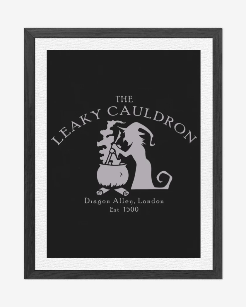 Cuadro decorativo Negro de Caldero chorreante