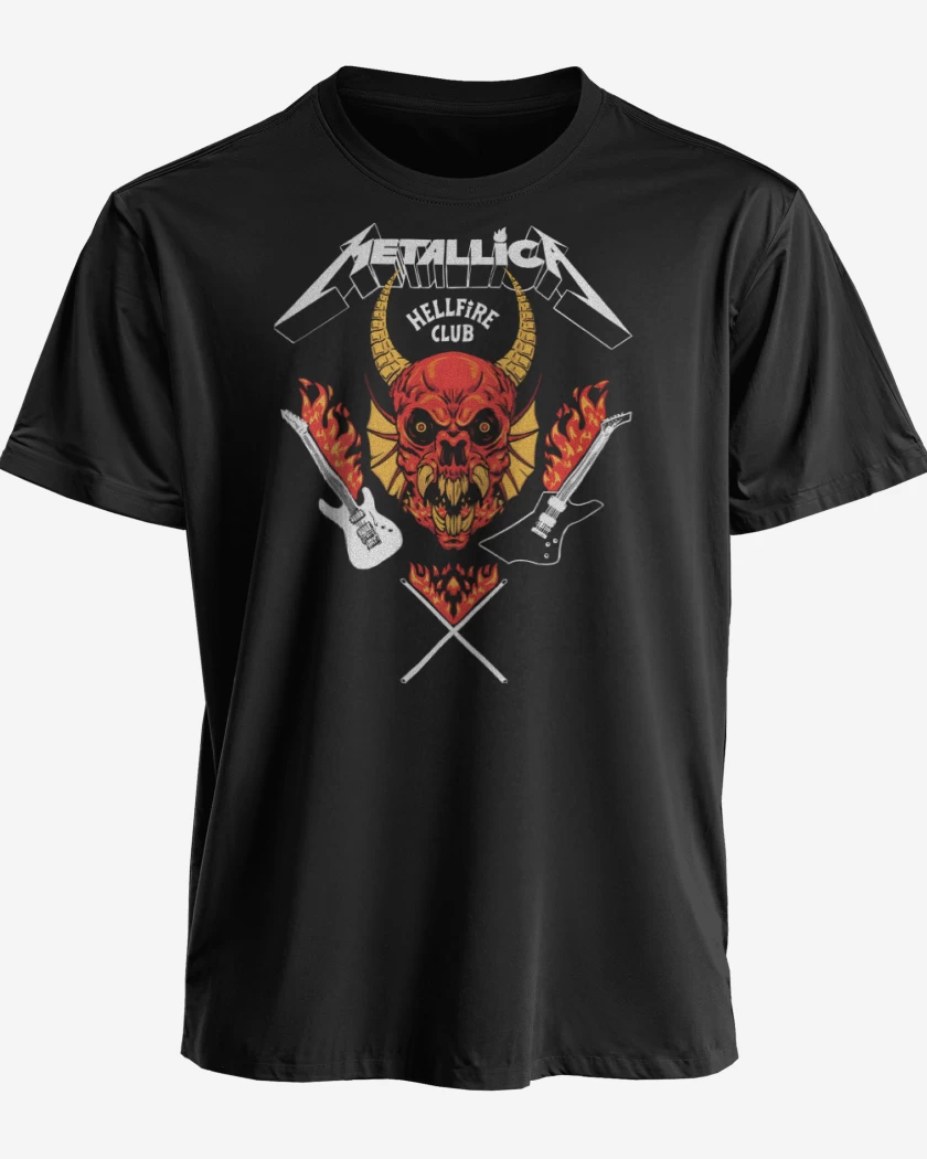 Polera premium Metallica Hellfire Club B