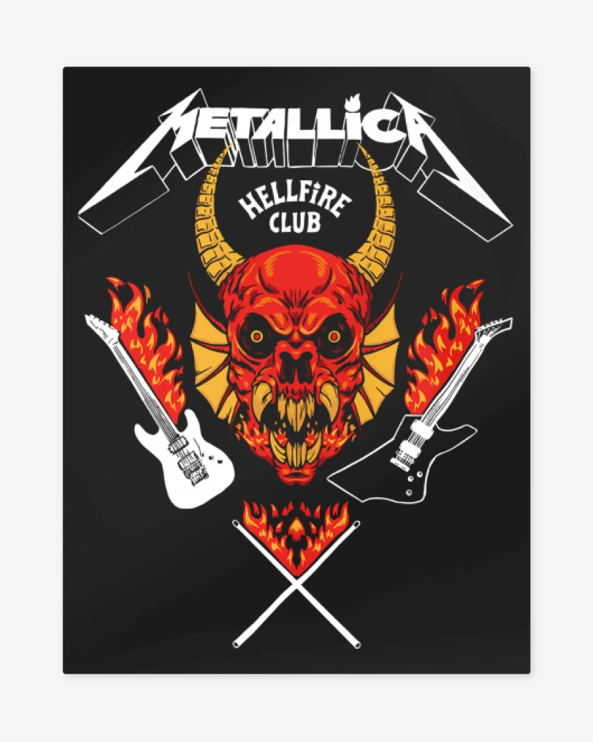 Print metalico Metallica Hellfire Club B