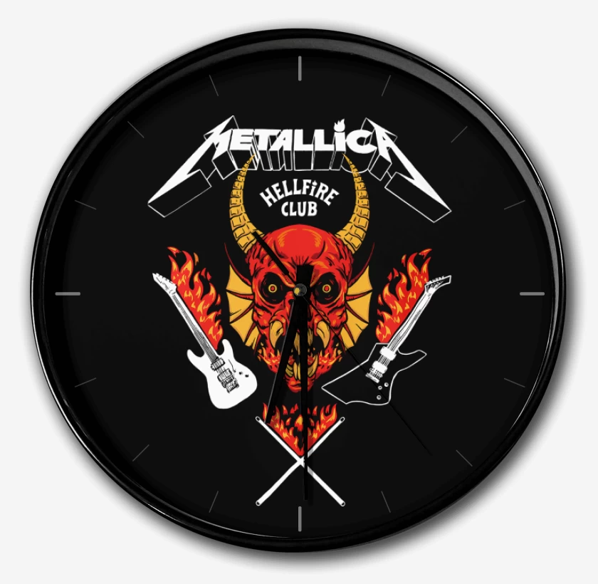 Reloj Negro de Metallica Hellfire Club B