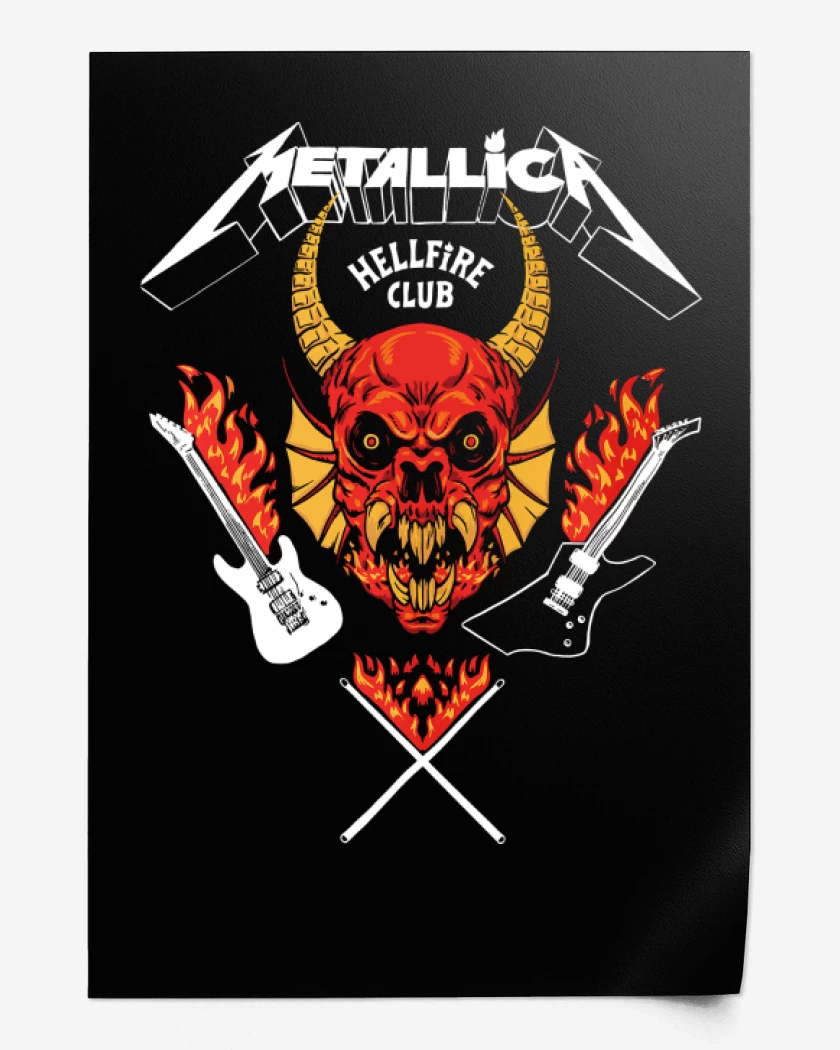 Print Metallica Hellfire Club B