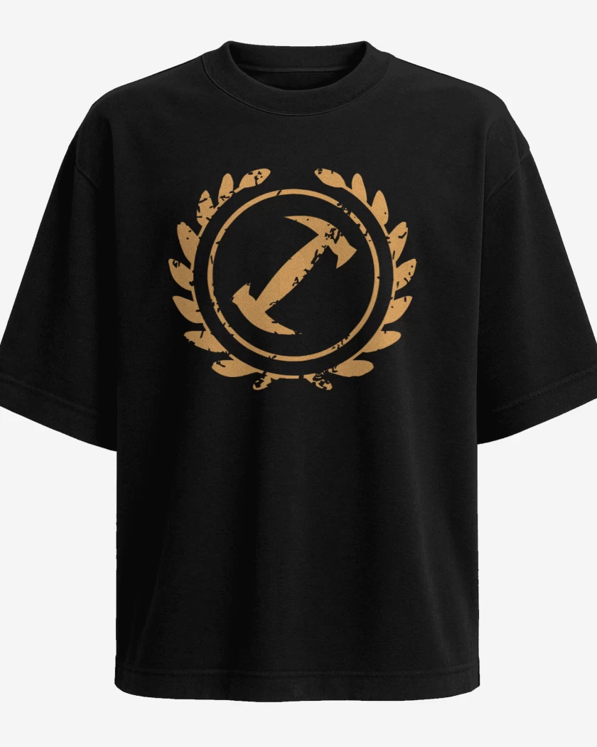 Polera Oversize Negro de Símbolo Magio