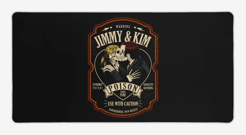 Mouse pad Gamer Negro de Jimmy & Kim