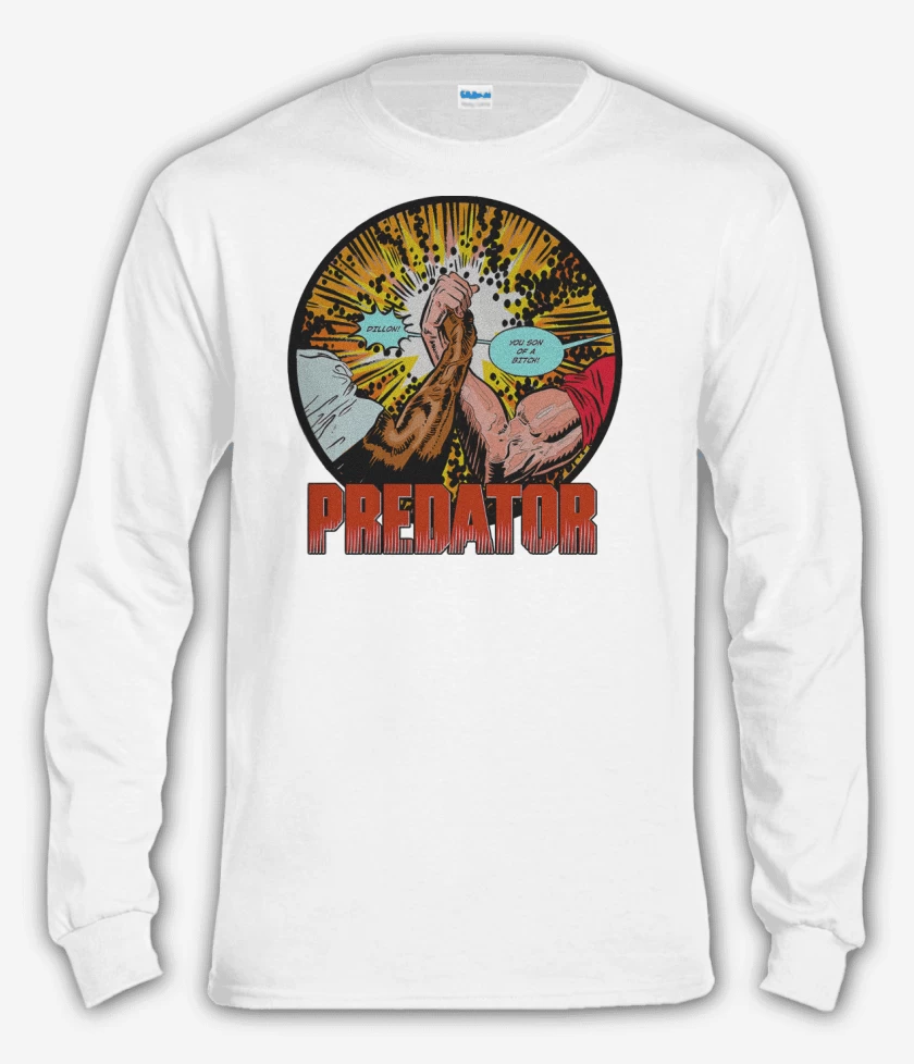 Polera manga larga Blanco de Dillon Predator