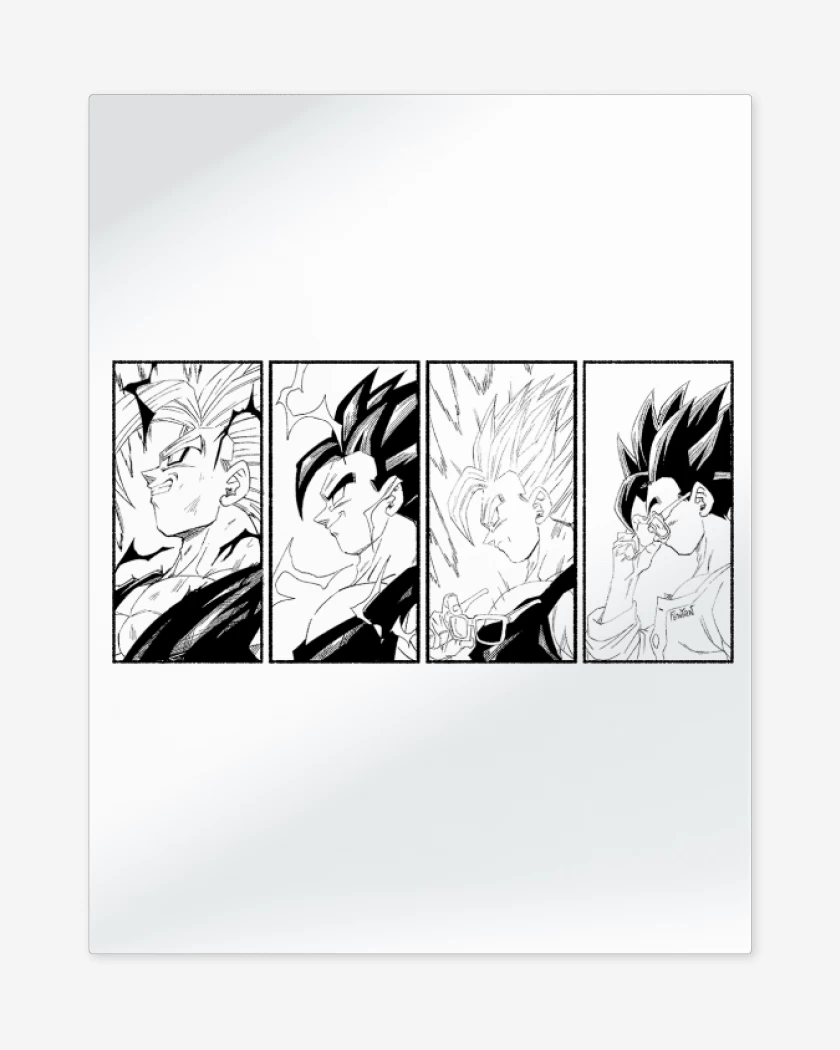 Print metalico Gohan Evolution